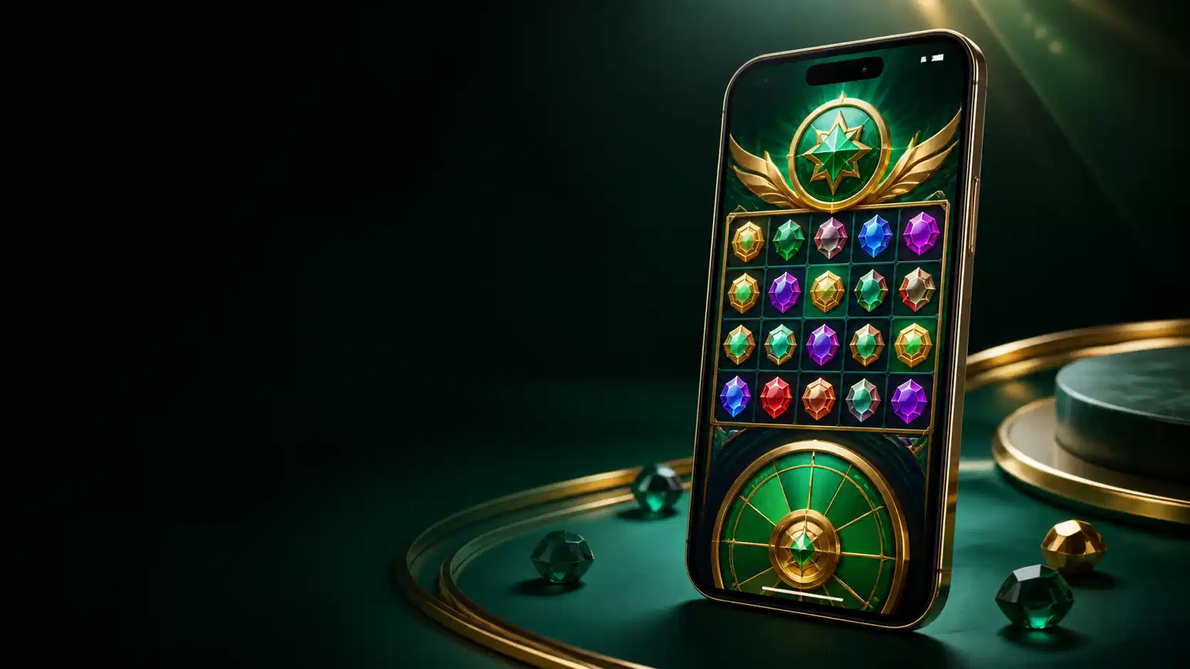 Mobile app game on a smartphone