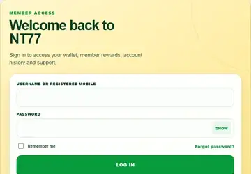 NT77 login page
