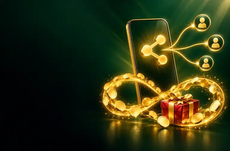 Share a referral with friends and earn lifetime rewards